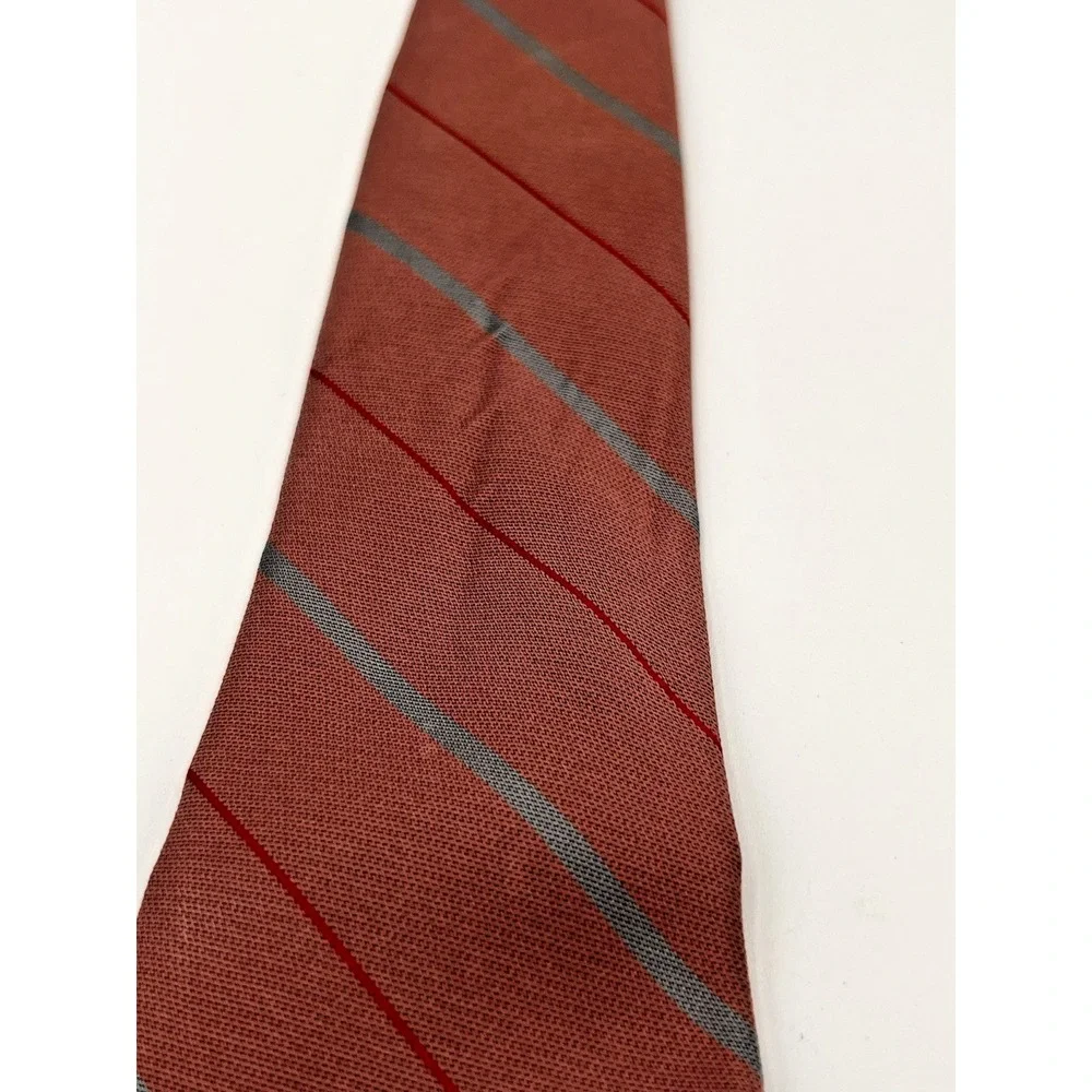 Vintage Yves Saint Laurent Tie Mauve/Pink Diagonal Stripe YSL Neckwear Designer